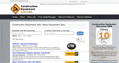 Desktop Screenshot of constructionequipmentjobs.com