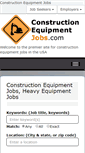 Mobile Screenshot of constructionequipmentjobs.com